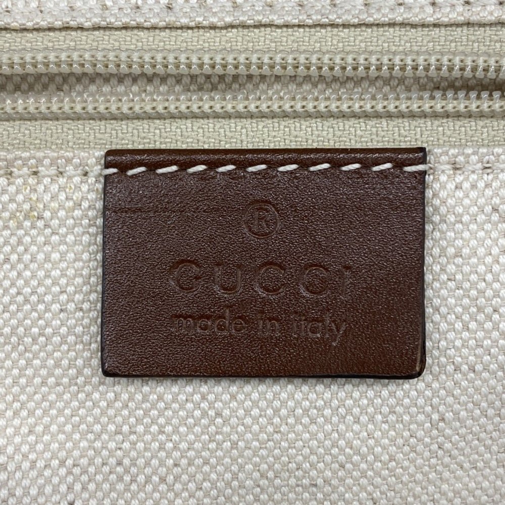 Gucci Handbag 211944 Canvas Brown Beige Champagne Women's - Picture 5 of 14